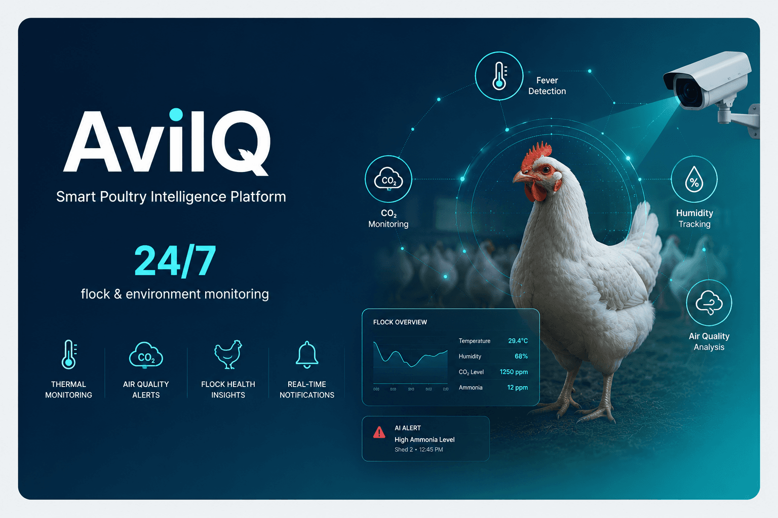 AviIQ — smart poultry monitoring across the shed